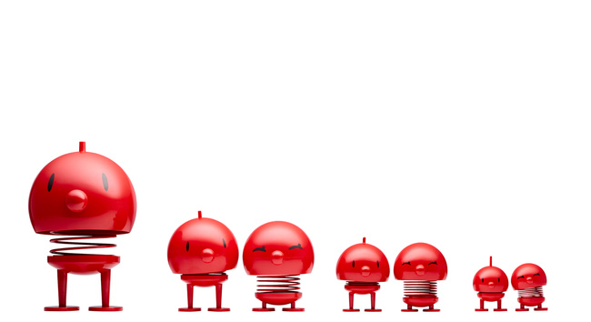 Figurka Hoptimist Bimble S Red Dekoracyjna Na Biurko Prezent Optymistyczna