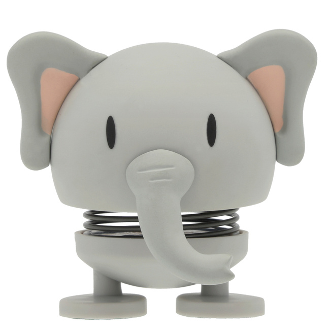 Hoptimist Soft Elephant S Grey figurka Słonik Skacząca Sprężynowa Dekoracja