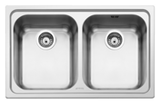 Smeg - Zlewozmywak ze stali nierdzewnej OMNI SP792-2 Stal nierdzewna