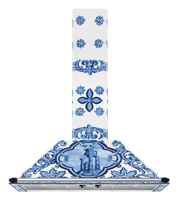 Smeg - Okap kuchenny, Victoria, D&G, Blu Medit. VICTORIA KT90DGME D&G Mediterraneo