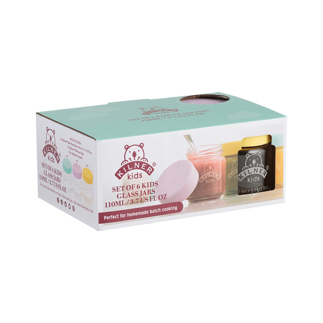 Szklane słoiczki dla dzieci 6 szt. 110 ml - Kilner
