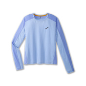 Sprint Free Long Sleeve 2.0 damska koszulka do biegania z długimi rękawami błękitna  - Brooks-running