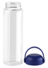Szklana butelka na wodę Fuori 540 ml Granatowa 30244 - Vialli Design