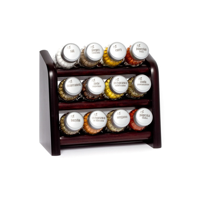 Półka z Przyprawami 12n 3s Venge Mat - Gald