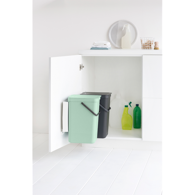 Kosz szafkowy Sort&Go 2x16l Jade Green/ Grey - Brabantia