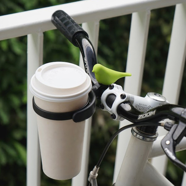 Uchwyt rowerowy na kubek Bird Bike zielony - Qualy