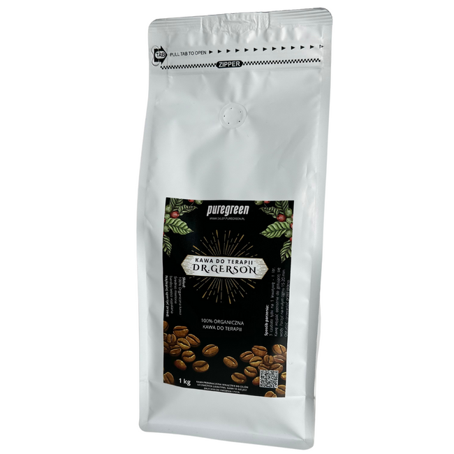 Kawa do terapii Gersona, ekologiczna, mielona, 1 kg