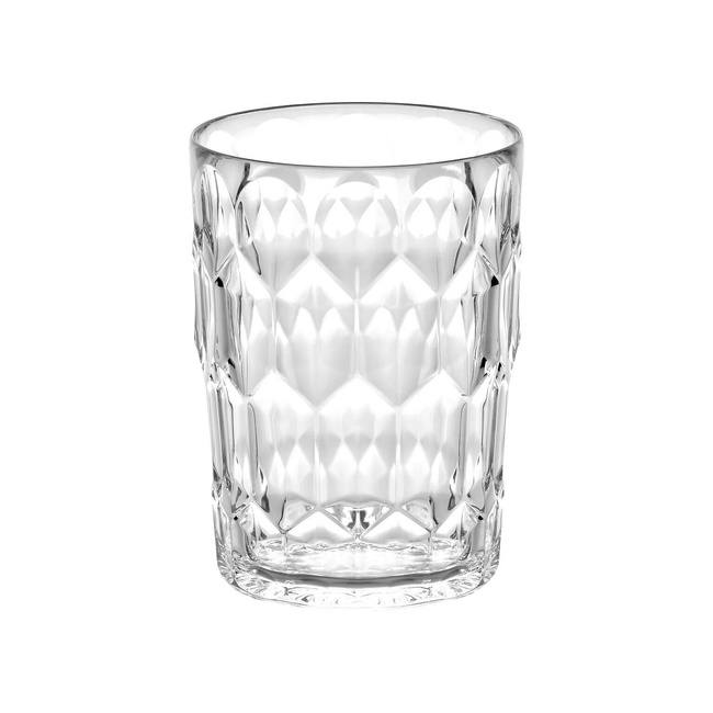 Wysoka szklanka Guzzini 400 ml transparentna wzór 3