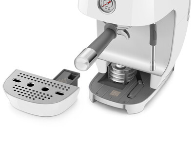 Smeg - Ekspres do kawy, kolbowy ECF03WHEU 50's Style - White