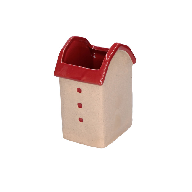 Osłonki na doniczkę Rituali Domestici Dicasa, domki ze złotymi choinkami, 2 szt., 15,5 cm