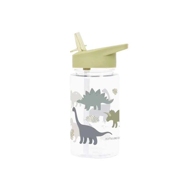 Butelka z ustnikiem na wodę Dinosaurs 450 ml - A Little Lovely Company