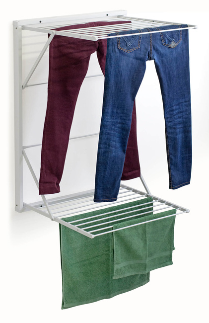 Arredamenti Koral Naścienna suszarka na pranie - 98 x 69 cm, Biały