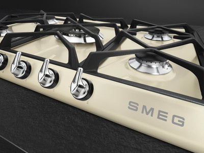 Smeg - Płyta gazowa, 70 cm, Victoria, kremowy Sr975pgh Victoria