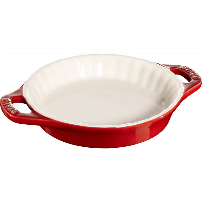 Okrągły półmisek ceramiczny do ciast 200 ml, czerwony - Staub
