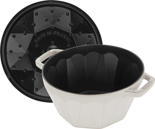 Garnek żeliwny Staub La Cocotte Diament 22 cm, 2,8 l, truflowy