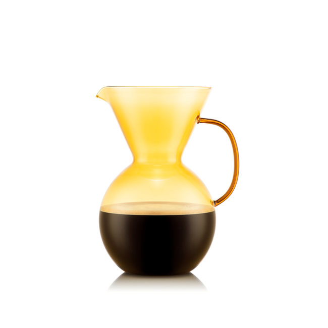 Zaparzacz do kawy przelewowej Bodum Pour Over MoMA ze stalowym filtrem, żółty