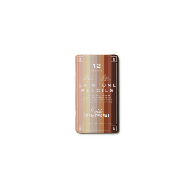 12 Kolorowych Kredek- Skin Tone - Printworks