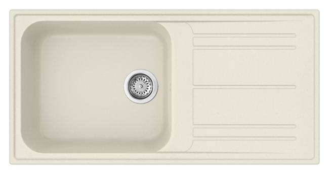 Smeg - Zlewozmywak Kompozytowy Rigae Lz150p Kremowy