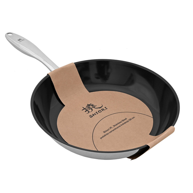 Shiori - Stainless Steel 304 patelnia z powłoką ceramiczną indukcja 28 cm