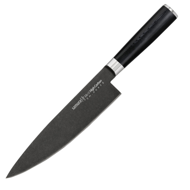 Nóż Szefa Kuchni Samura Mo-V Stonewash - Ostrze 200mm, Ergonomiczny Uchwyt, Wysokiej Jakości Stal