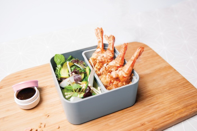 Lunchbox Bento Square Fr, Grey Coton - Monbento