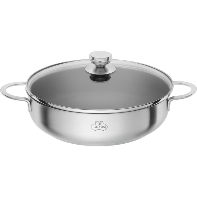 Patelnia Głęboka Non-Stick 2h z Pokrywką 28 cm - Ballarini