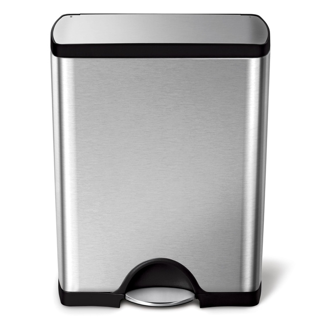 Kosz na śmieci 50l pedałowy Deluxe - stal FPP Simplehuman
