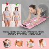 Extralink Deska do pilatesu różowa Reformer do ćwiczeń brzucha pompek Pilates