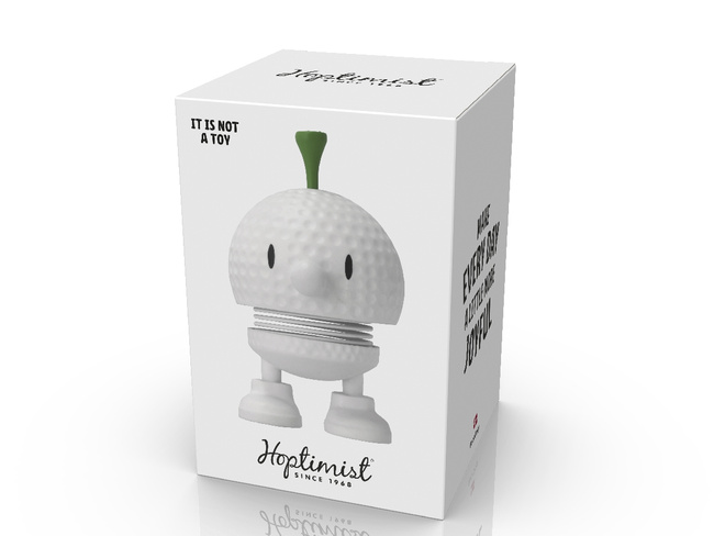 Figurka Hoptimist Golf Bumble S White w kształcie piłki golfowej