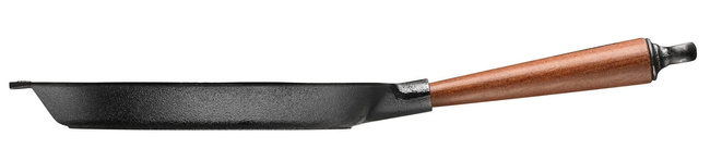 Patelnia żeliwna Skeppshult Traditional 26 cm z rączką z drewna bukowego