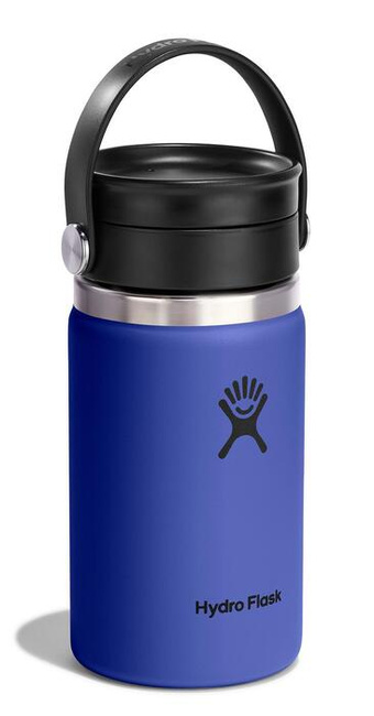 Butelka termiczna na kawę Hydro Flask Wide Mouth 12 oz (355 ml) z pokrywką Flex Sip, Capri Blue