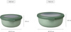 Zestaw 4 misek Cirqula Okrągła 350 750 1250 2250 Ml Nordic Jade 106232094700