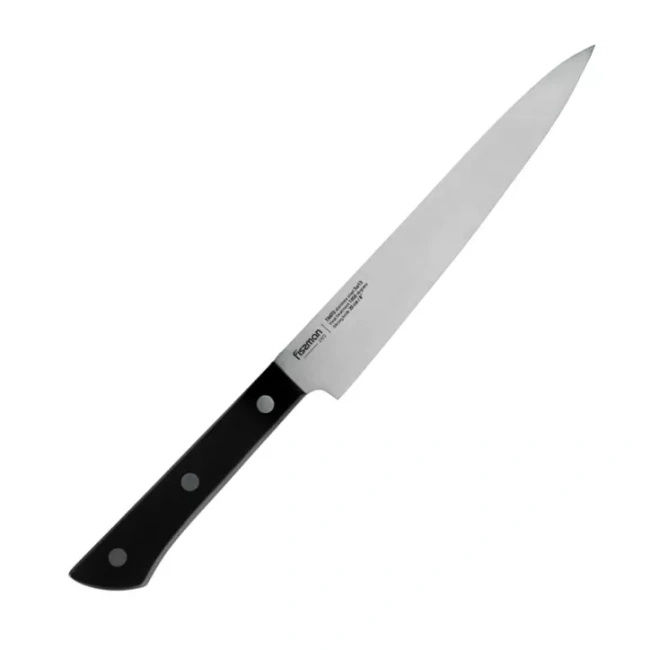 Fissman Nóż do plastrowania TANTO 20 cm, stal nierdzewna 3Cr13, czarny