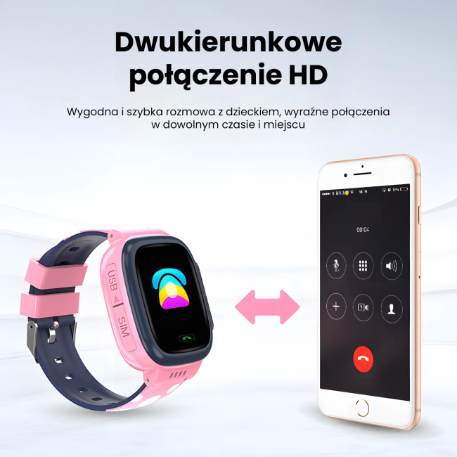 EXTRALINK Lifestyle Kids Y92 Smartwatch dla dzieci z WiFi i GPS dziecięcy zegarek cyfrowy