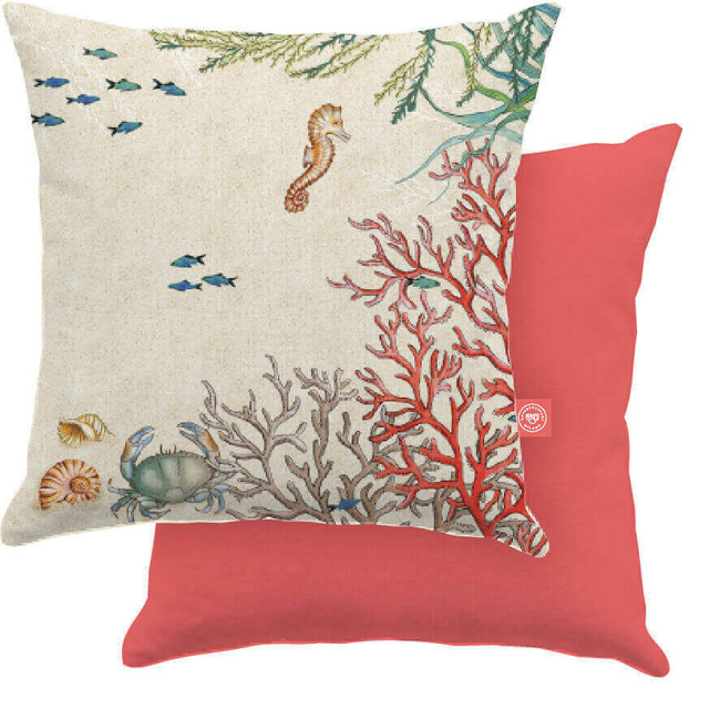 Sea Life Poduszka Kwadratowa - Rose&Tulipani