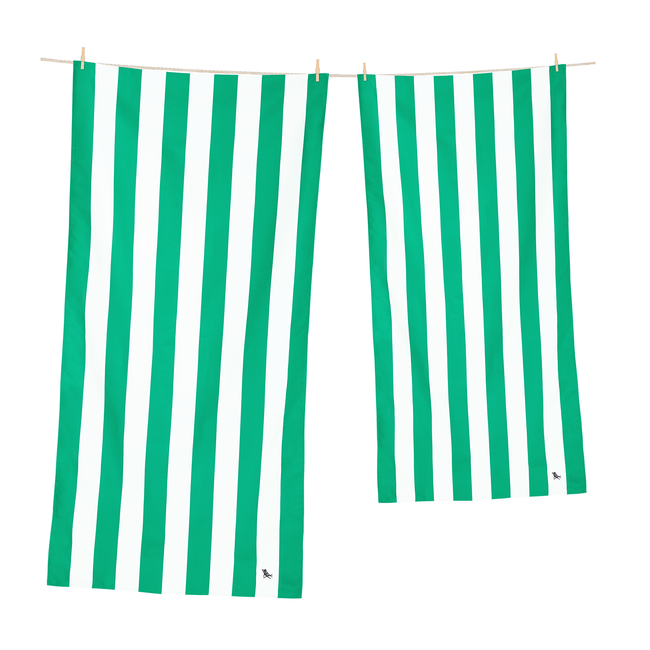 Ręcznik plażowy szybkoschnący Cancun Green 160 x 90 cm Dock & Bay