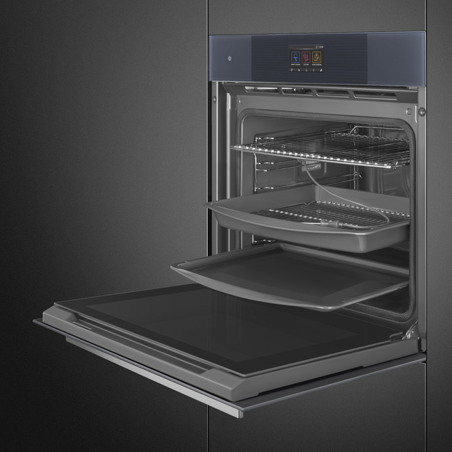 Smeg - Piekarnik, 60 cm, Linea, Ng Linea Sop6104Tpg Neptune Grey.