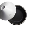 garnki do gotowania na indukcji 33 cm 4 l tagine delight biało-czarny - Emile Henry