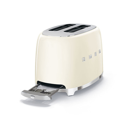 Smeg - Toster, dwie kromki, kremowy Tsf01creu 50's Style
