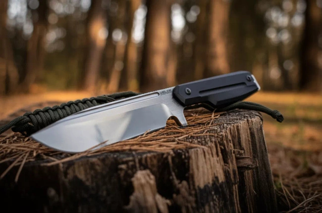 Nóż survivalowy Welde Strongman G10 ze stali DC53, pochwa Kydex