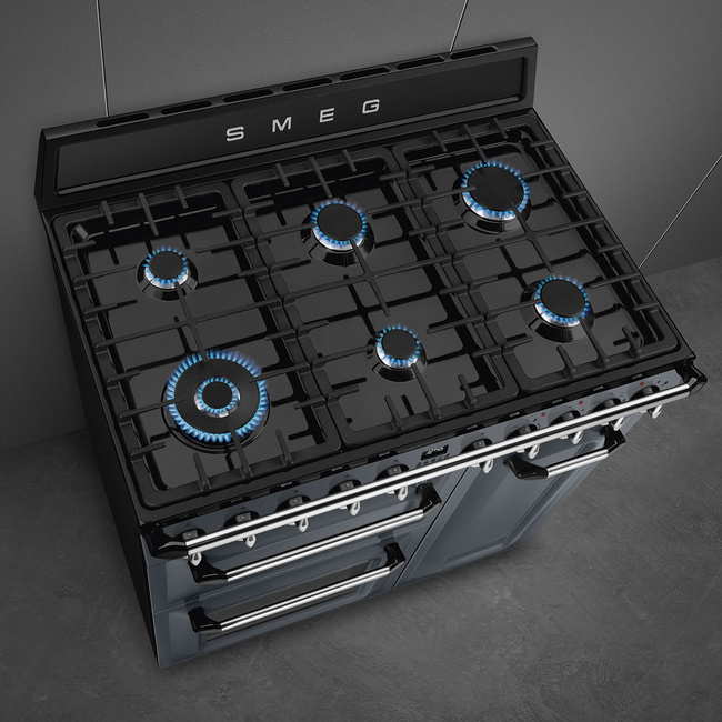 Smeg - Kuchnia wolnost., 90cm, Victoria, TR93GR - nieb.