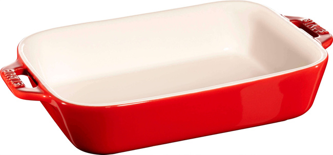 Cooking Zestaw 3 Półmisków Prostokątnych, Czerwony - Staub