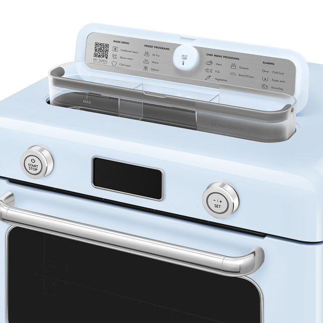 Smeg - Piekarnik nablatowy z funkcją pary COF01PBEU 50's Style - Biały