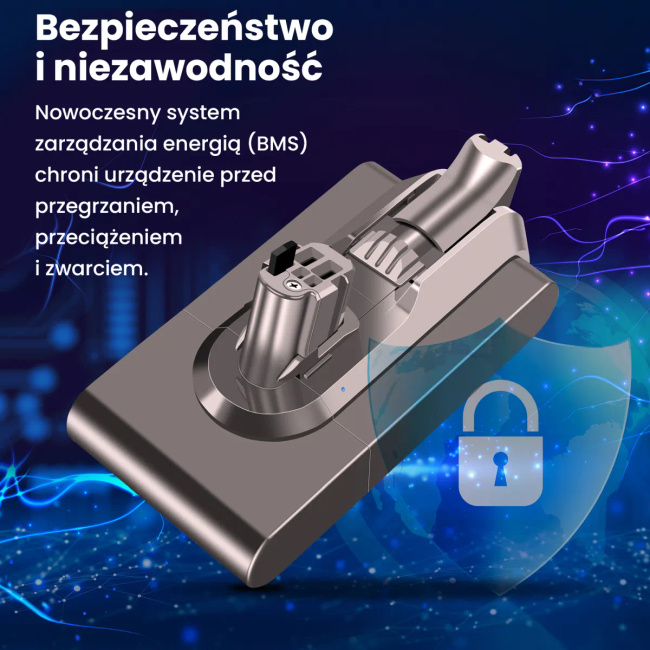 Extralink | Bateria, akumulator do odkurzacza, zamiennik dla Dyson V11 V15 Sv46 Sv47 | (Click type) 25.2v 3000mah