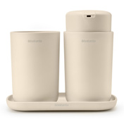Zestaw akcesoriów łazienkowych Brabantia ReNew, 3 elementy, Soft Beige