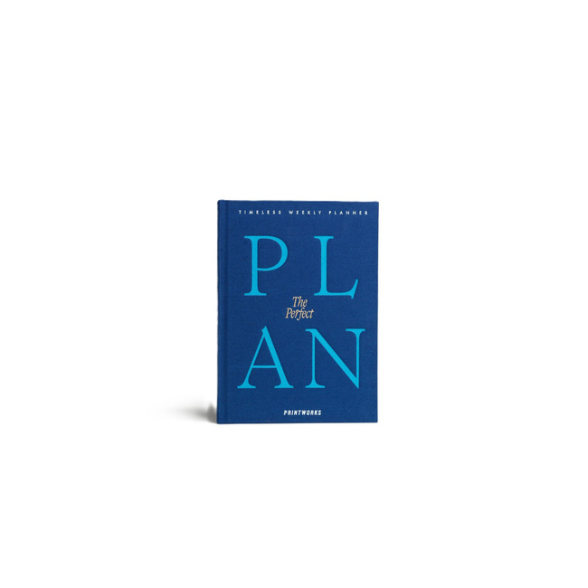 Planer tygodniowy Printworks The Perfect Plan, niebieski, bez dat, format 15 x 21 cm