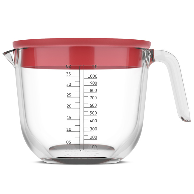 Dzbanek z miarką i pokrywką Chef it 1000 ml Coral 102311076900