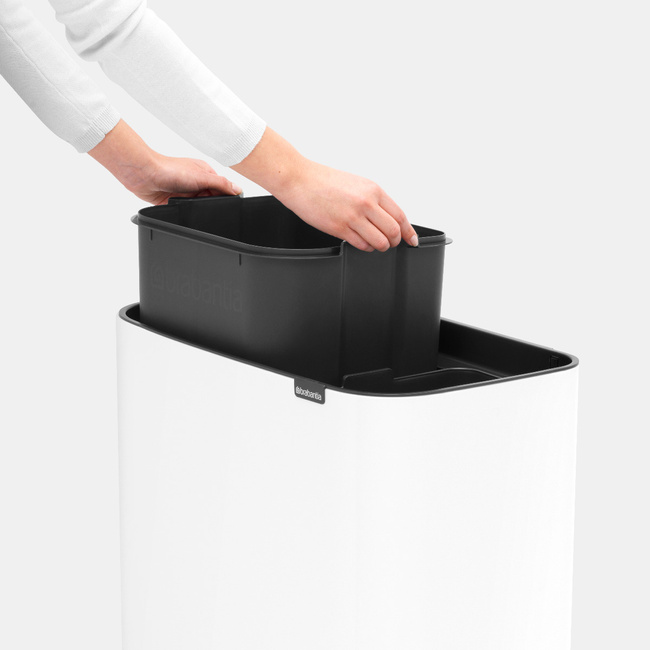 Kosz na śmieci 34L (11+23) Bo Touch Bin - White - Brabantia