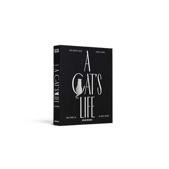 Album na zdjęcia kota Printworks A Cat's Life XL, czarny, 60 stron