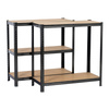 EXTRALINK Regał magazynowy metalowy 180x90x40 czarny metalowe regały magazynowe
